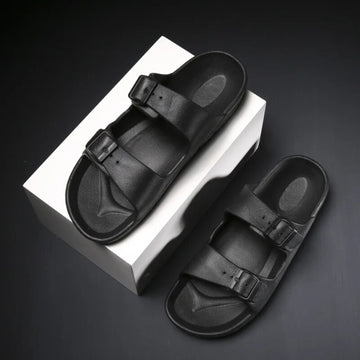 Richale Stylist Black Slider For Men