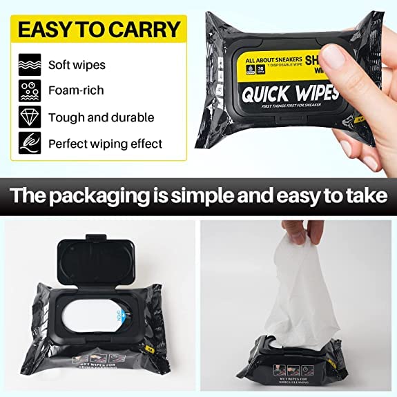 Sneaker Cleaner Shoe Cleaning Wipes Sneaker Wipes for Shoes Quick Remove Dirt Stain (80 Pcs)