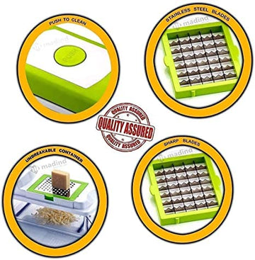 Awwalline 12 in 1 Fruit & Vegetable Graters, Slicer, Chipser, Dicer, Cutter Chopper