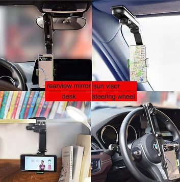 Phone Holder for Car, 360°Rotatable Retractable Car Phone Holder, Multifunctional Phone