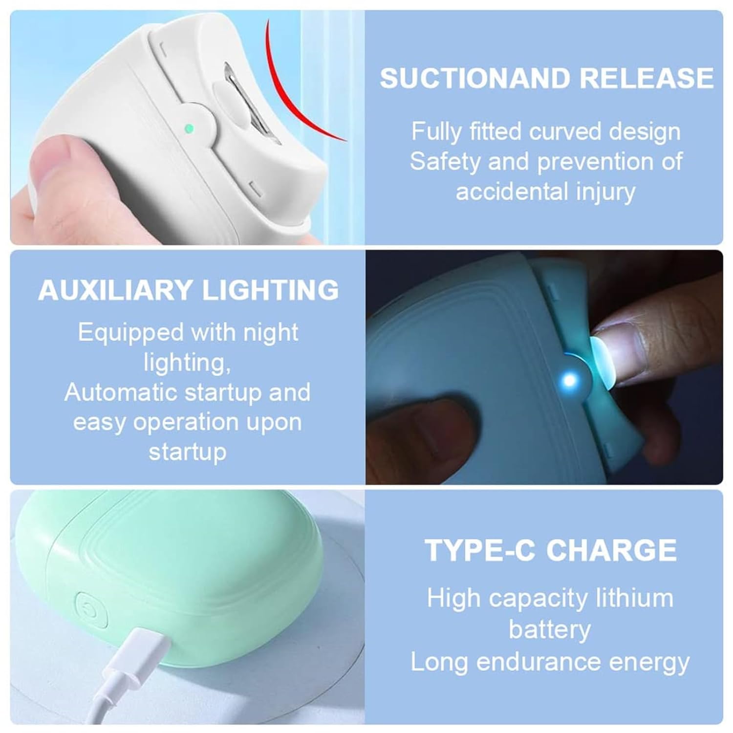 Rechargeable Electric Nail Clipper