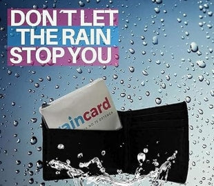 Disposable Pocket Size Easy to Carry Rain Card Pocket Emergency Waterproof Rain Card