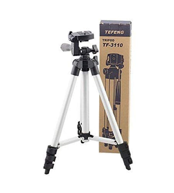 3110 Tripod Stand for Phone and Camera Adjustable Aluminium Alloy Tripod Stand