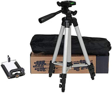 3110 Tripod Stand for Phone and Camera Adjustable Aluminium Alloy Tripod Stand